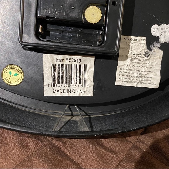 VINTAGE 1989 Cheval Noir Wine Clock NICE!! - Picture 6 of 11